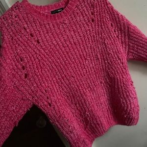Hot pink sweater size L